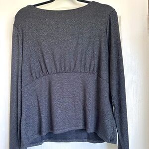 Banana Republic Knit Lurex Top black, XL